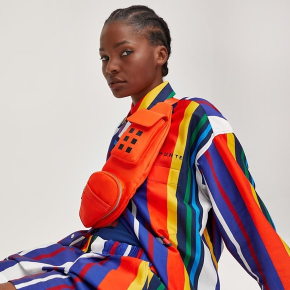 Tommy Hilfiger TOMMYXROMEO Tactical Vest in Neon Orange Size Small - Picture 4 of 16